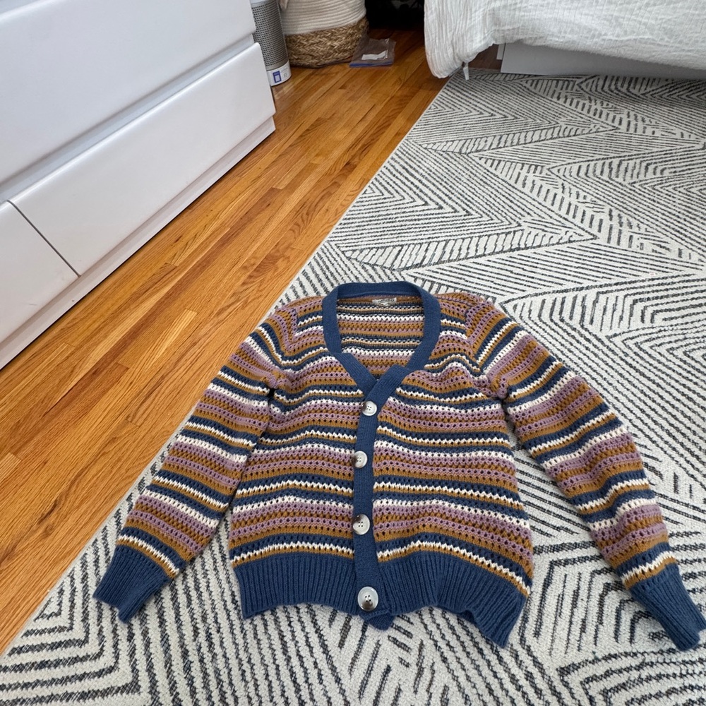 Striped Knit Cardigan